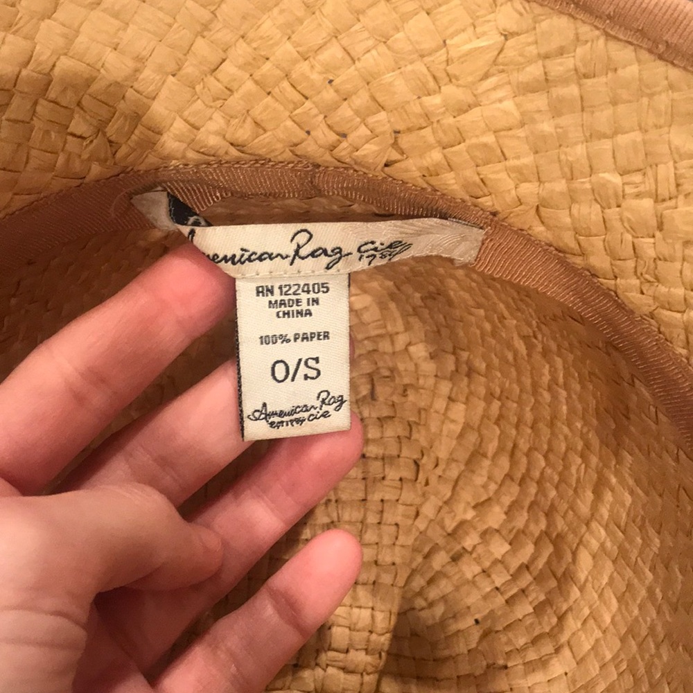 One Size Beige Paper Hat - Picture 2 of 6